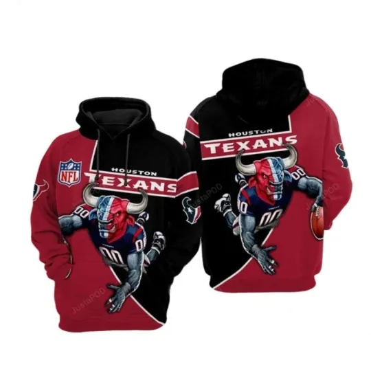 Discover Houston Football Team Texanss 3D Hoodie, Unisex Adults S-5XL