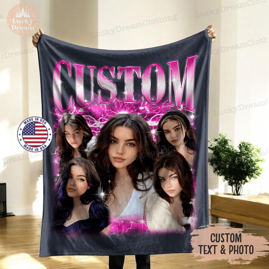 Discover Custom Galaxy Photo Blanket, Gift for Beloved Pets, Ideal Birthday Gift, Gifts for Her or Him, Valentines day, Mothers day