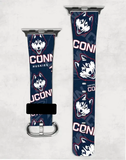Discover UConn Huskies University of Connecticut Apple Watch Band NEW 38/40/41 & 42/44/45