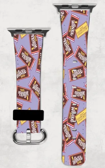 Discover Willy Wonka Bars Apple Watch Band NEW 38/40/41 & 42/44/45 Charlie & Chocolate