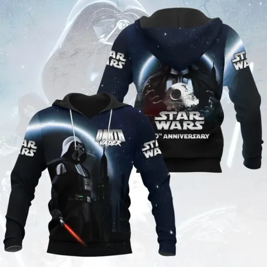 Discover Star Wars 50th Anniversary Darth Vader Hoodie All Over Print