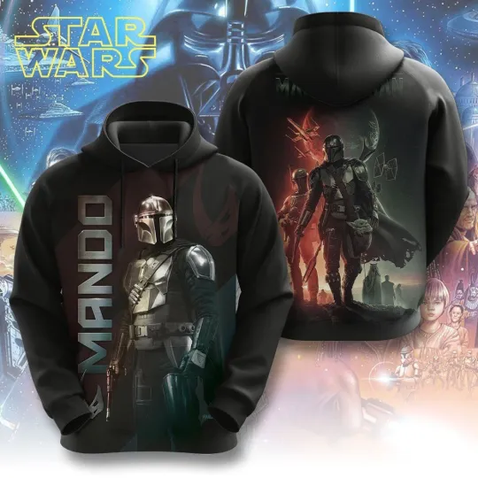 Discover Star Wars The Mandolorian Hoodie Size S-5XL All Over Print