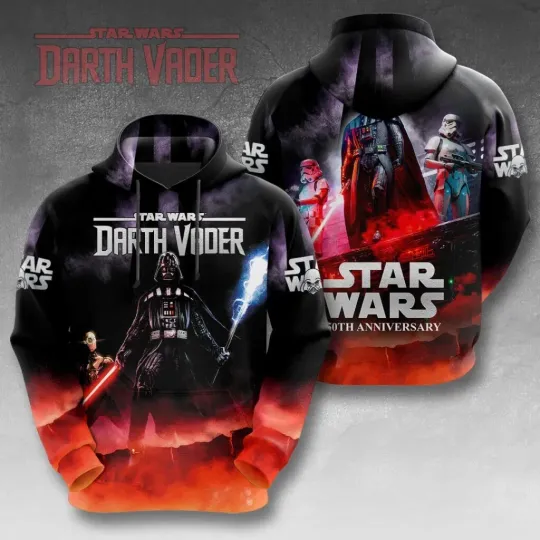 Discover Star Wars 50th Anniversary Darth Vader Hoodie All Over Print