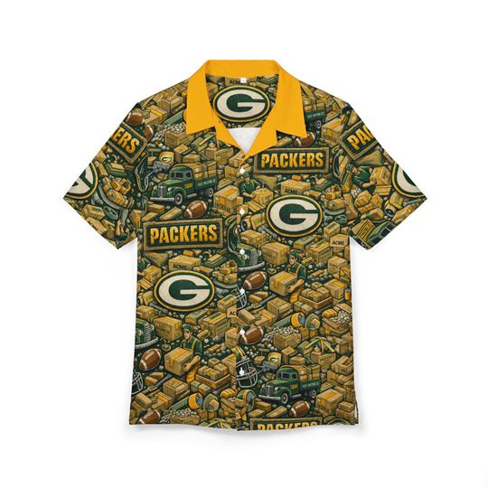 Discover Hawaiian Packers Shirt Button-Down