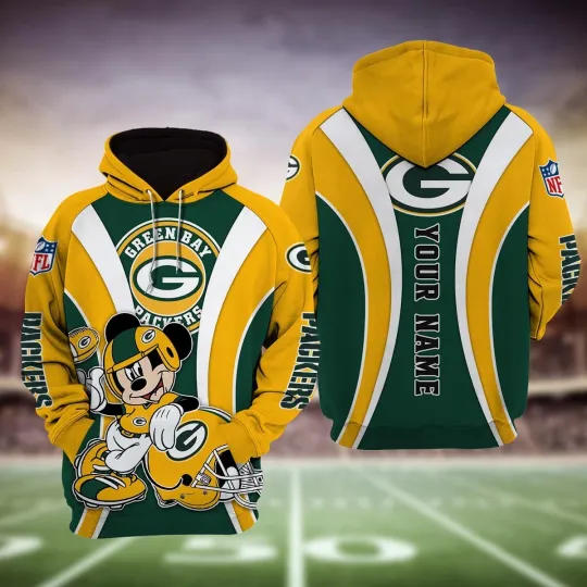 Discover Green Bay Football Team Packerss  3D Hoodie, Unisex Adults S-5XL