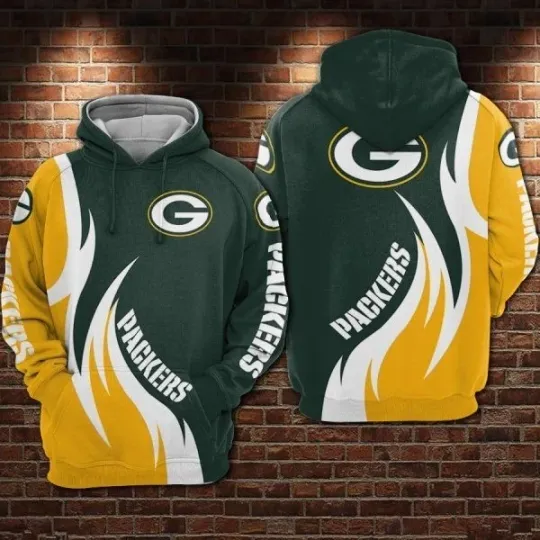 Discover Green Bay Football Team Packerss  3D Hoodie, Unisex Adults S-5XL