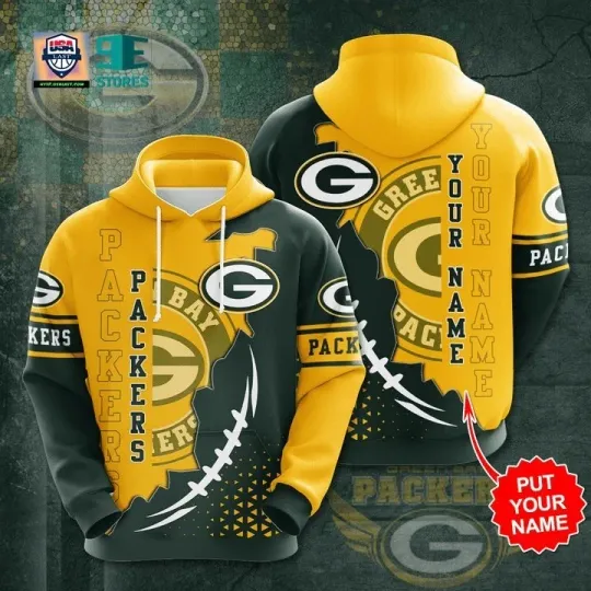 Discover Green Bay Football Team Packerss  3D Hoodie, Unisex Adults S-5XL
