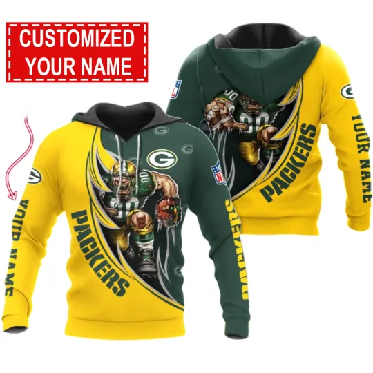 Discover Green Bay Football Team Packerss  3D Hoodie, Unisex Adults S-5XL
