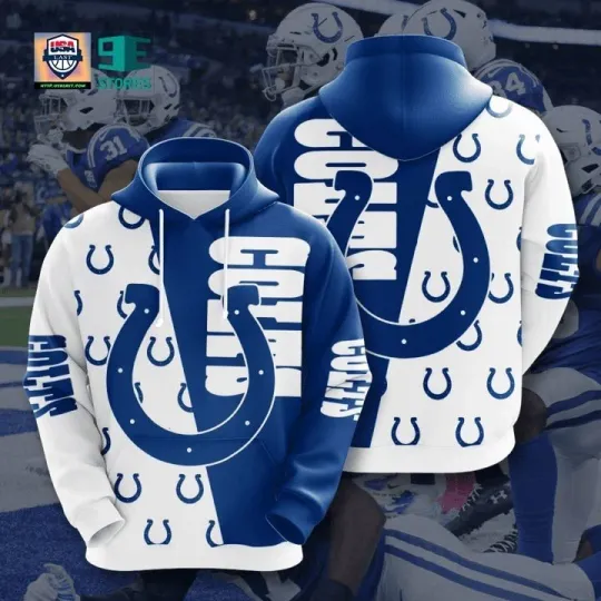 Indianapolis Football Team Coltss  3D Hoodie, Unisex Adults S-5XL