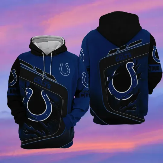 Indianapolis Football Team Coltss  3D Hoodie, Unisex Adults S-5XL