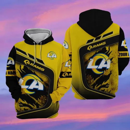 Discover Los Angeles Football Team Ramss 3D Hoodie, Unisex Adults S-5XL