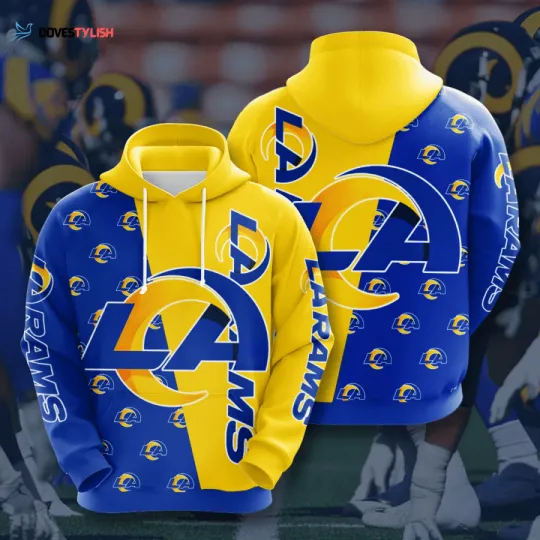 Discover Los Angeles Football Team Ramss 3D Hoodie, Unisex Adults S-5XL
