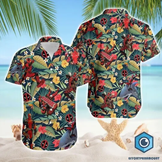 Discover Deadpool Hawaii Shirt, Deadpool Hawaiian Shirt, Deadpool Halloween Costume Shirt