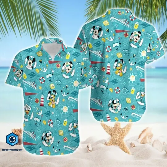 Discover Mickey Cruise Hawaiian Shirt, Mickey and Friends Cruise Hawaiian Shirt
