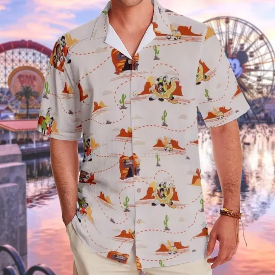 Discover Vintage Max and Goofy Road Trip Hawaiian Shirt, A Goofy Movie Hawaii Shirt