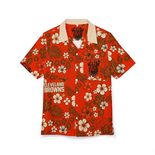 Discover Browns Floral Hawaiian Shirt