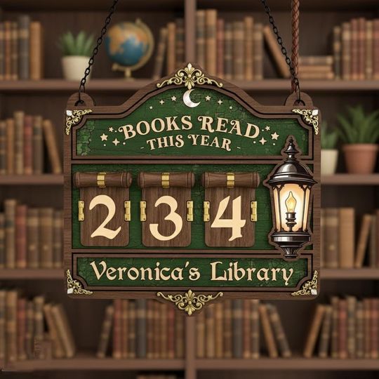 Discover Personalized Books Read Tracker,Books Read This Year Counter,Book Tracker,Book End,Reader Gift,Book Lover,Gift,Bookish Gift,Bookshelf Decor
