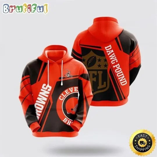 Discover Cleveland Football Team Brownss 3D Hoodie, Unisex Adults S-5XL