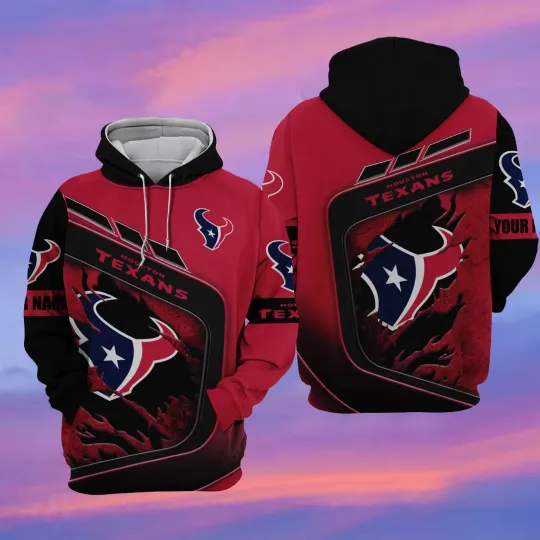 Discover Houston Football Team Texanss 3D Hoodie, Unisex Adults S-5XL