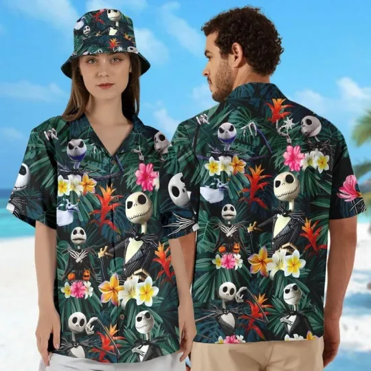 Discover Jack Skellington Hawaiian 3D Shirt
