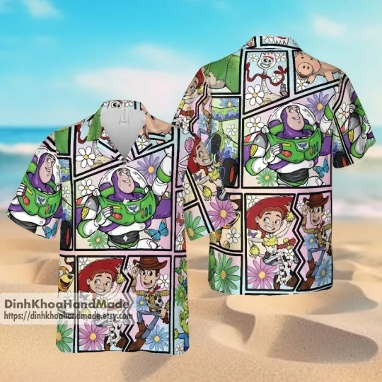 Discover Disney Toy Story Comic Hawaiian Shirt