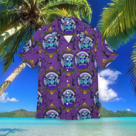 Discover Haunted Mansion Hawaiian Shirt: Disneyland Vacation Button-Down