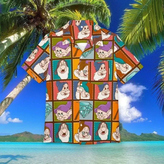 Seven Dwarves Hawaiian Shirt Unisex, Button-Down, Luau Beach Party