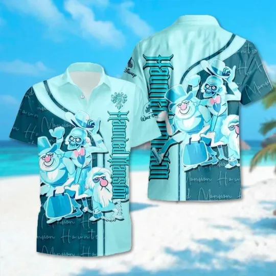 Haunted Mansion Hawaiian Shirt, Halloween Hawaii Shirt