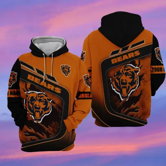 Discover Chicago Football Team Bearss 3D Hoodie, Unisex Adults S-5XL