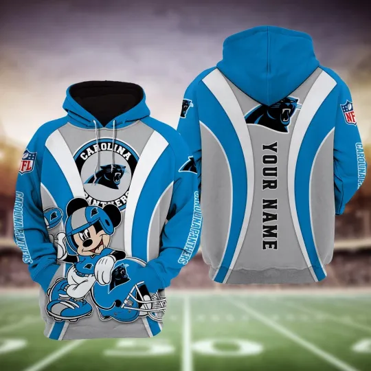 Discover Carolina Football Team Pantherss 3D Hoodie, Unisex Adults S-5XL