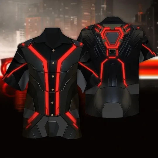 Discover Tron Ares Magic Kingdom Halloween Hawaiian Shirt