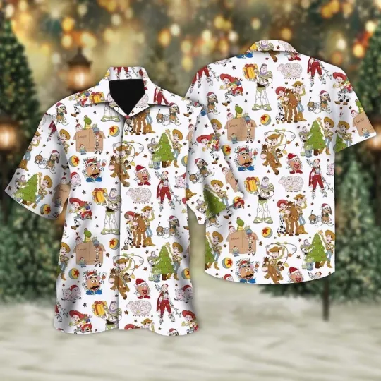 Discover Disney Toy Story Christmas Hawaiian Shirt, Magical Castle Hawaiian Shirt