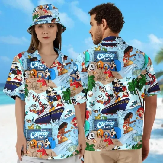 Discover Disney Mickey Mouse Cruise Trip All Over Printed Hawaiian Shirt