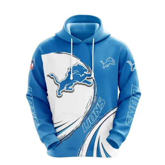 Discover Detroit Football Team Lionss 3D Hoodie, Unisex Adults S-5XL