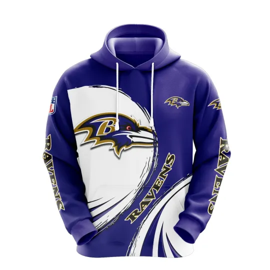 Discover Baltimore Football Team Ravenss 3D Hoodie, Unisex Adults S-5XL