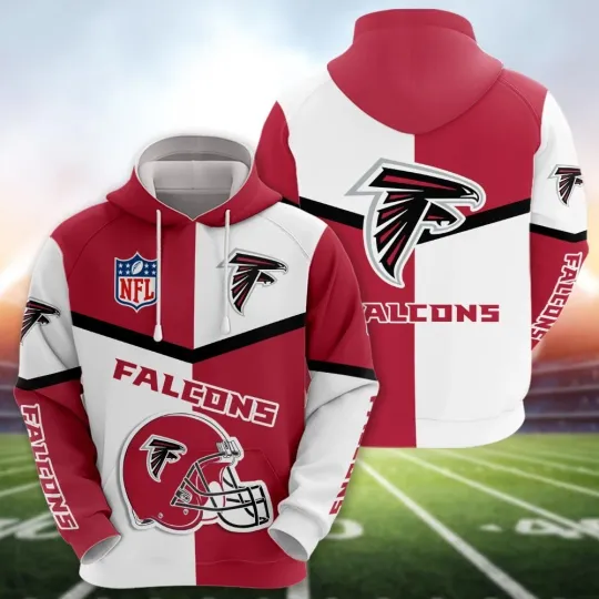 Atlanta Football Team Falconss 3D Hoodie, Unisex Adults S-5XL