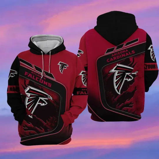 Atlanta Football Team Falconss 3D Hoodie, Unisex Adults S-5XL
