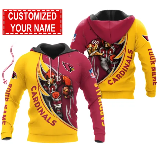 Discover Arizonna Football Team Cardinalss 3D Hoodie, Unisex Adults S-5XL