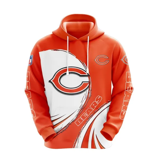 Discover Chicago Football Team Bearss 3D Hoodie, Unisex Adults S-5XL