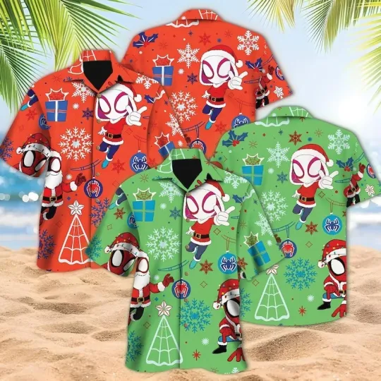Discover Disney Marvel Spidey and His Amazing Friends Christmas Hawaiian Shirt