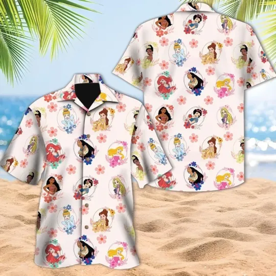 Discover Disney Princesses Summer Hawaiian Shirt, Fairy Tale Aloha