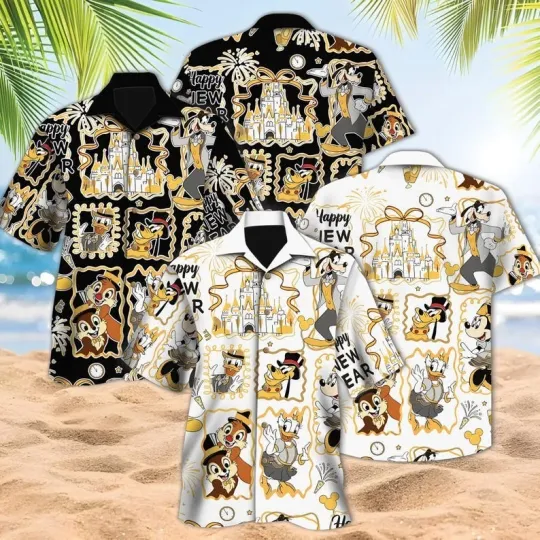 Discover Disneyland Mickey New Year Hawaiian Shirt