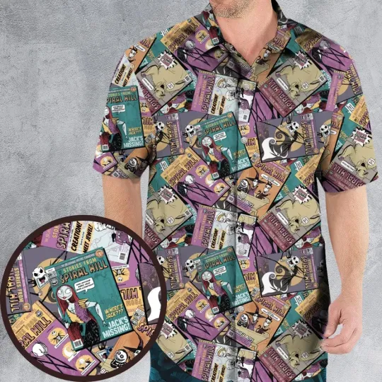 Discover Spiral Hill The Nightmare Before Christmas Hawaiian Shirt