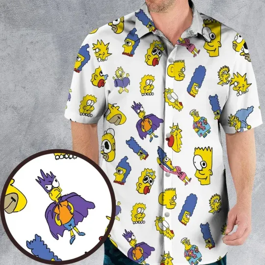 Discover The Simpsorns Halloween Hawaiian Shirt, Unisex Adult