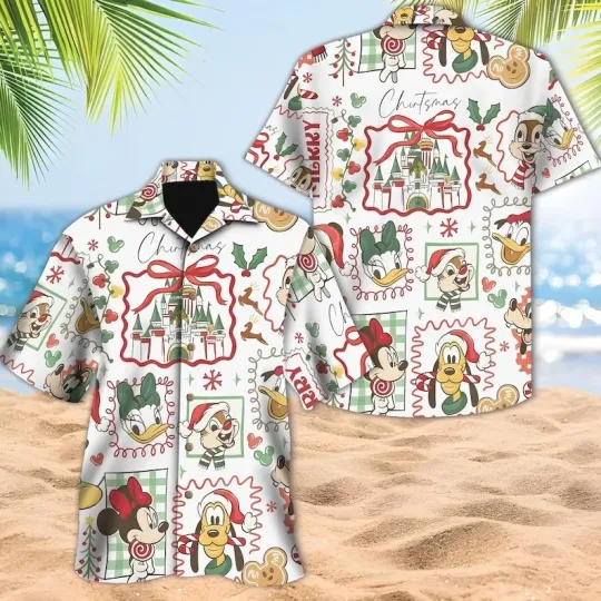 Discover Disney Mickey And Friends Christmas Party Hawaiian Shirt