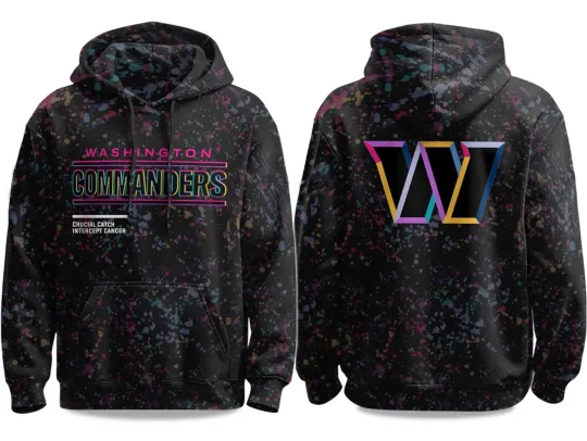 Discover Washington Commander 2025 football Crucial Catch Hoodie 3D All Size Reprint