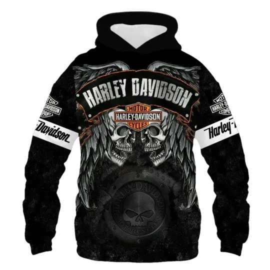 Discover Haarleyy Davidson 3D Hoodie, Haarleyy Davidson Unisex Size Full