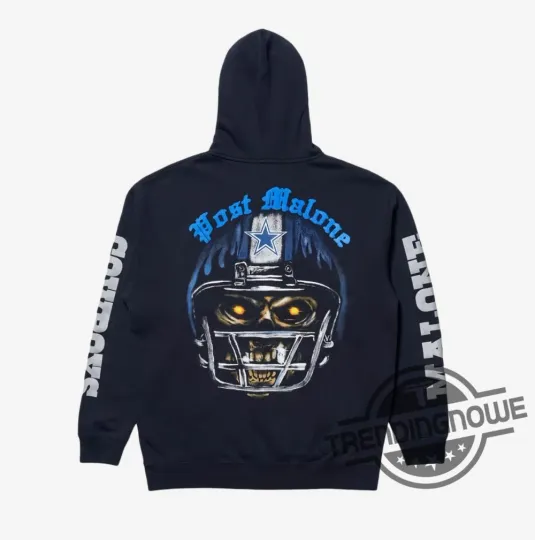 Discover Vintage POST MAL0NE DALAS C0WB0YS Collapse Graphic Printed Hoodie