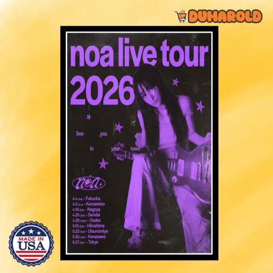 Discover Noa Live Tour 2026 Limited Poster Home Decor, Wall Art, No Frame, Fan Gift