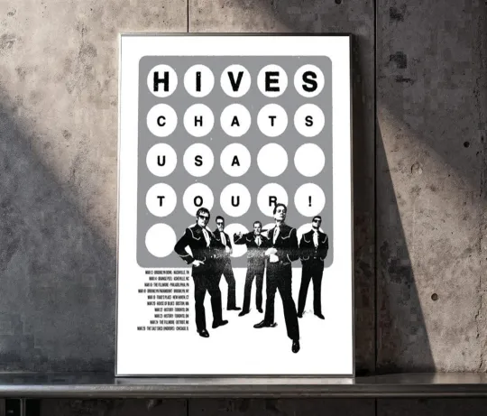 Discover The Hives & The Chats USA Tour March 2026 Poster